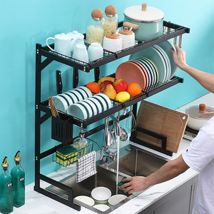 Cucina in acciaio inox monostrato lavello a scomparsa scolapiatti tavolo lavello piastra di stoccaggio rack di stoccaggio <span class=keywords><strong>one</strong></span>-stop - Product Image 4