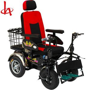 Fauteuil roulant électrique Taihe, batterie 48V 20Ah, 4 roues, tout-terrain, aide à la mobilité pour personnes âgées et handicapées, couleur rouge et noir - Product Image 1