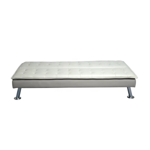 Sofá <span class=keywords><strong>Cama</strong></span> Futón Moderno de Color Blanco Suave para Hotel, Sala de Estar, Dormitorio y Oficina, Hecho de Tela Resistente - Product Image 5