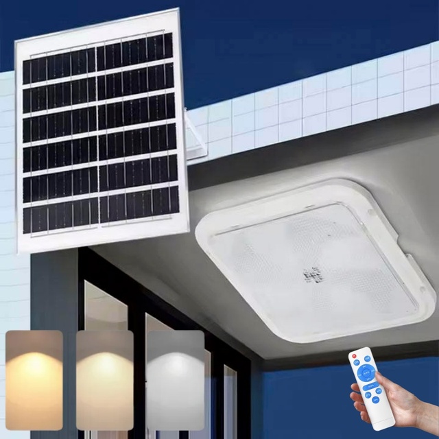 Square Round Ceiling Lamp Led Waterproof Indoor Ceiling Solar Lighting for Household Indoor Balcony Aisle Corridor Lights