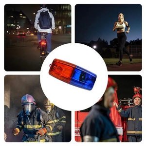 Luz de Advertencia LED Impermeable <span class=keywords><strong>para</strong></span> Hombro, Luz Intermitente Roja y Azul, <span class=keywords><strong>para</strong></span> Seguridad, Patrulla y Emergencias - Product Image 2