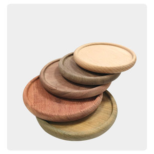 Posavasos de madera redondos y cuadrados, de madera natural, personalizables, estilo japonés, diseño hueco, para proteger bebidas - Product Image 5