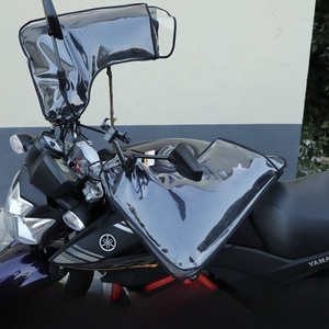 Copertura della maniglia della bici elettrica della motocicletta con la copertura della maniglia del triciclo della moto della trave curva e della spessa di peluche invernale - Product Image 2