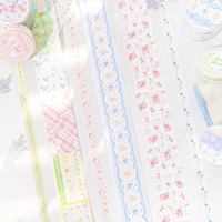 Autocollants adhésifs en acrylique découpés à la forme, imprimés sur mesure, kawaii, pour ruban washi, papier, vente en gros, design floral en feuille, facile à utiliser