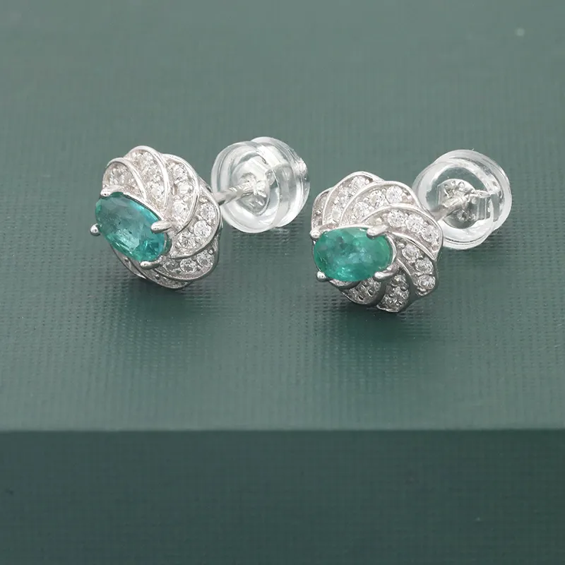 Wholesale Bulk 925 Sterling Silver Earrings Vintage Gemstone Non Tarnish Womens Jewelry Small Hypoallergenic Stud Earring