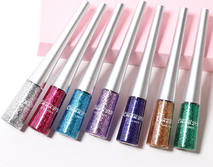 Eyeliner liquido glitterato a 16 colori facile da applicare e cosmetici per il trucco naturali ad asciugatura rapida - Product Image 6