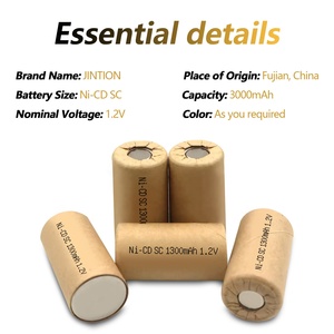 JINTION <span class=keywords><strong>NI</strong></span>-<span class=keywords><strong>CD</strong></span> SC 1300MAH 1.2V 배터리 전동 공구 배터리 팩 용 충전식 nicd 셀 니켈 카드뮴 배터리 - Product Image 3