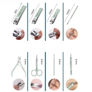 Great 16pcs/12pcs <b>Nail</b> Clipper Set Professional Stainless Steel Purple <b>Nail</b> <b>Tools</b> Scissor Manicure Pedicure Set <b>Nail</b> Clipper Kit - Product Image 4