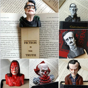 Das beste Geschenk für Fans von Horror-Romanen Halblange Figur Skulptur Horror Lesezeichen - Product Image 2