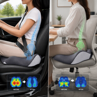 Coussin de siège ergonomique en mousse à mémoire de forme pour voiture, personnalisé OEM, pour soulager la douleur du coccyx et la pression