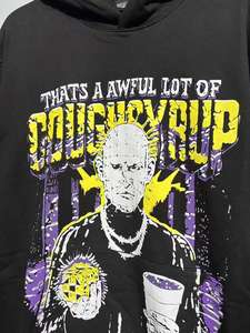 Top Quality 100% Cotton THAT'S A AWFUL LOT OF COUPH SYRUP High Street Alphabet Trendy Brand Loose Casual <b>Hat</b> Hoodie for Men - Product Image 4