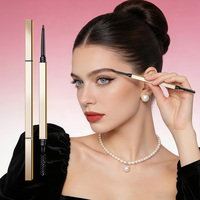 Crayon à sourcils végétalien naturel personnalisé en usine, cosmétiques imperméables, rehausseurs de sourcils double embout avec brosse, marque privée
