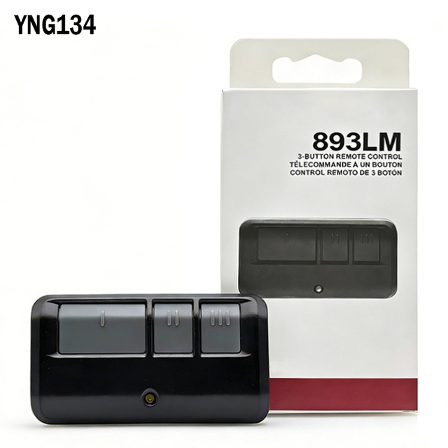 893LM 891LM 953ESTD 950ESTD 41A7633 Garage Door Opener Remote Control 310MHz 315MHz 390MHz for Yellow Learn Buttons