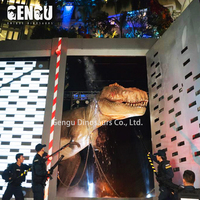 Dinosaur Park Sculpture en métal polyvalente pour espaces publics pour centres commerciaux aéroports garderies jardins d'enfants écoles en Thaïlande