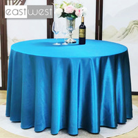 EAST WEST Modèles Explosifs Satin Diamètre 320 cm Couverture De Table Ronde Haute Qualité Tissu Doux Décoration De Mariage Nappe