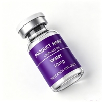 Étiquettes personnalisées en rouleau, résistantes à l'eau, en PP, pour flacons de peptides, petites autocollantes imprimées pour l'emballage de produits de soin à base de peptides.