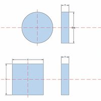 HC-Optics Fused Silica Neutral Density Filter High Damage Threshold Low Polarization ND Filter for Laser Optical System