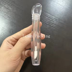 ISMAN 2,5 ml – Tube de brillant à lèvres unique en forme de diamant de cristal, transparent, en forme de pierre précieuse, vide, emballage cosmétique, logo personnalisé - Product Image 5