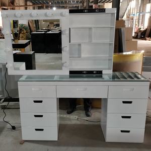 Foshan Fabbrica di Vendita Calda Moderno Bianco Salone di <span class=keywords><strong>Parrucchiere</strong></span> Specchi Stazioni Per <span class=keywords><strong>Parrucchiere</strong></span> - Product Image 6