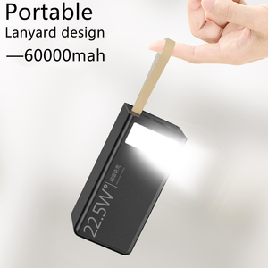 Produit tendance <span class=keywords><strong>2023</strong></span> <span class=keywords><strong>portable</strong></span> 22.5W bidirectionnel Charge super rapide 60000 mAh batterie externe haute capacité - Product Image 2