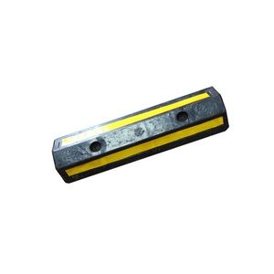 Tope de goma para coches, tope de rueda de goma para estacionamiento, tope de rueda para camiones, tope de estacionamiento para coches amarillo y negro - Product Image 2