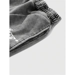 Pantalones Deportivos Holgados Personalizados para Hombre, Pierna Recta, Cintura Elástica con Cordón, Pantalones Casuales de Estilo Urbano, Transpirables, de Algodón, con Bolsillos - Product Image 2