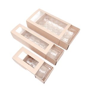 Hộp Quà Tặng Ngăn Kéo Giấy 3 6 12 Macaron Thiết Kế Theo Yêu Cầu Với Hộp Tráng Miệng Cửa Sổ Trong Suốt - Product Image 3