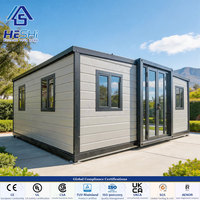 Maison Modulaire Clé en Main Extensible en Conteneur de 30 Pieds pour Court Séjour, 3 Chambres, 2 Salles de Bain, Isolée et Mobile, Idéale pour les Vacances