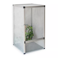 Cage en alliage d'aluminium caméléon terrarium reptile respirant durable et ne rouille pas