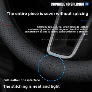 ที่หุ้มพวงมาลัยรถยนต์สำหรับ <span class=keywords><strong>VW</strong></span> สำหรับ BMW สำหรับ Honda สำหรับ Toyota สำหรับ Cadillac สำหรับ Mercedes-Benz สำหรับมือจับหนัง Audi - Product Image 4