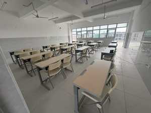 Conjunto de Silla y Escritorio Modular de Plástico de Diseño Minimalista, Ergonómico, Impermeable, Duradero y Ecológico con Tablero de MFC para Escuela - Product Image 6