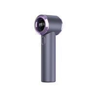 Ventilateur portable numérique mini 2000 mAh avec écran, rechargeable par USB, haute vitesse, moteur sans balais, pour extérieur, ventilateur personnel de refroidissement