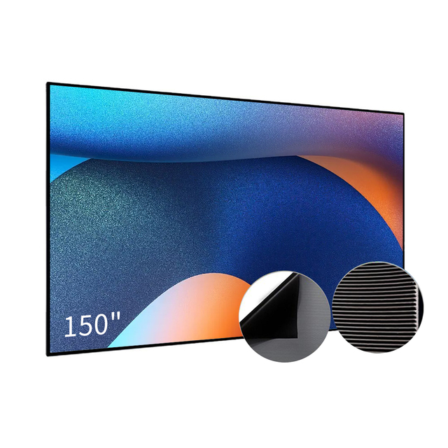 R Fixed Frame ALR Projection Screen 90" 100" 110" 120" 130" 133" 135" 150" 4K HD Home Theater Ust Projection Screen