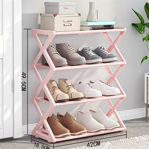 4 נעליים מתלה אבק-עמיד אחסון רב-תכליתי התאספו ארון פשוט מעבה ולחזק - Product Image 3