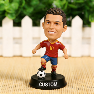 Nuova Statuetta Personalizzata 2026 in Resina Ecologica per Cruscotto, Personaggi Famosi Bobble Head Calciatori Dipinta a Mano Colore Personalizzato - Product Image 1