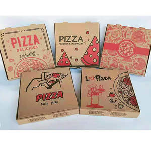 Cajas de Pizza de Papel Kraft/Cartón Corrugado para Llevar, Venta al por Mayor - Product Image 2