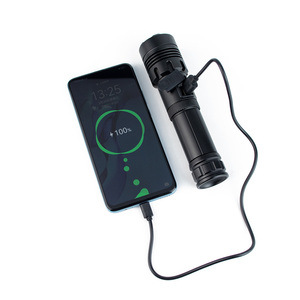 Đèn pin chiến thuật đa chức năng <span class=keywords><strong>LED</strong></span> XHP70 công suất cao, sạc USB, tầm xa, có chức năng zoom, dùng cho săn bắn và khẩn cấp ngoài trời - Product Image 4