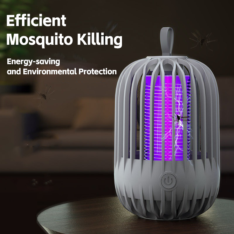 Mini Bug Zapper USB for Desktop Home Camping Quiet Outdoor Electric Mosquito Killer Lamp
