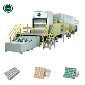 Machine de recyclage de papier de rebut de plateau d'oeufs utilisée ligne de production automatique de plateau d'oeufs de pulpe de papier machine de boîte de carte pour faire des oeufs