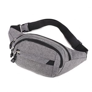 Unisex <b>Large</b> Capacity Zipper Closure Sports Mobile Phone Wallet Waist Bag for Cashier - Product Image 1