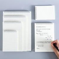 A6 Flip-Spiralnotizbuch Liniertes Gitter-Notizbuch Kompaktes Schreibheft
