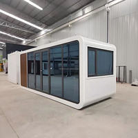 Maison de luxe en forme de cabane Apple - Maisons conteneurs à structure en acier alimentées à l'énergie solaire |   Solutions OEM/ODM pour les salles de bain, les salles de sport et les salles à manger du Moyen-Orient