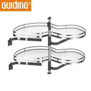 Gabinete olla y cacerola extraíble altura ajustable Almacenamiento de cocina extraíble cajones estantes - Product Image 1