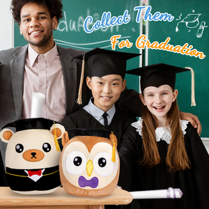 Graduation Gift Cartoon <strong>Owl</strong> <strong>Plush</strong> Pillow <strong>Plush</strong> Doll Children's Lovely Pillow <strong>Toy</strong> Comfortable Backrest in Birthday <strong>Wholesale</strong> - Product Image 3