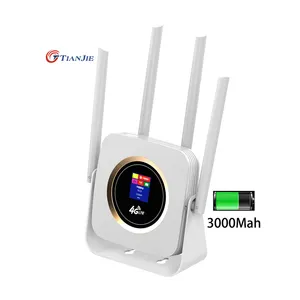 ユニバーサル4G/3G Cpe904LteWifiルーター300Mbps Cat4 Fdd/TddワイヤレスSimカードモデムWifiモバイルホットスポット外部アンテナRj45