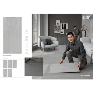 Carreaux de sol et de mur en porcelaine imitation marbre Azure Gris 600x1200mm, finition rustique polie et émaillée - Product Image 6