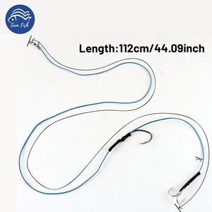 Rigues <span class=keywords><strong>de</strong></span> pêche prêtes à l'emploi personnalisées <span class=keywords><strong>de</strong></span> 44,09 pouces avec <span class=keywords><strong>ligne</strong></span> et hameçon pour la pêche en haute <span class=keywords><strong>mer</strong></span> - Product Image 2