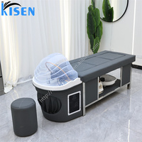 KISEN Date Moxibustion Lit Tête Spa Shampooing Lit Lavage des Cheveux pour Salon de Beauté pour les Traitements de Massage dans l'Hôtel Gym Entrepôt