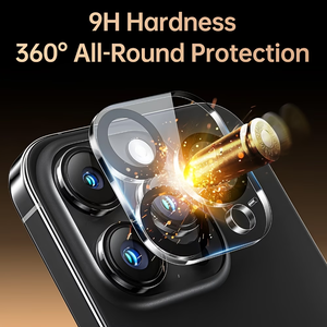 Protection d'objectif d'appareil photo en verre trempé 9H OEM pour 14 Pro/Pro Max [Anti-rayures] pour téléphone portable - Product Image 3