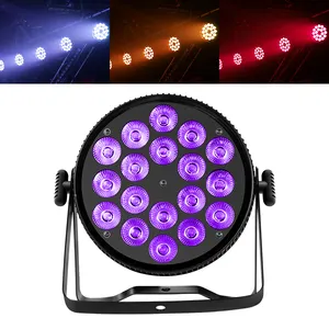 18*10w Par Lights Dmx Control 18Pcs Rgbw 4In1 Led Flat Par Can Stage Lights Party Night Club Bar KTV Dj Effect Lighting